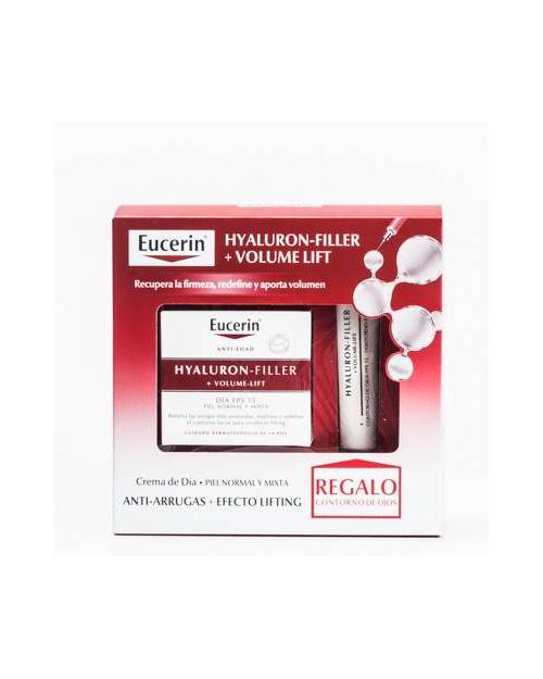 Eucerin Hyaluron-Filler + Volume-Lift 50ml + Contorno Ojos Regalo