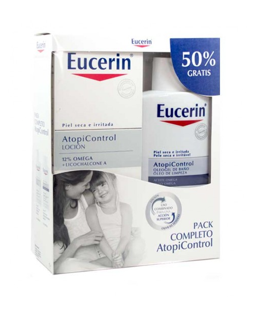 Pack Eucerin Oleogel Atopic 400ml+ Loción Atopic 400ml