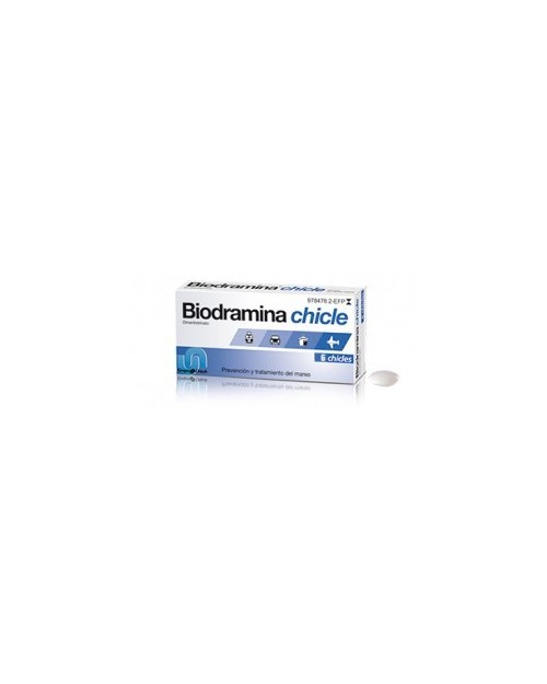 BIODRAMINA 20 mg CHICLES MEDICAMENTOSOS
