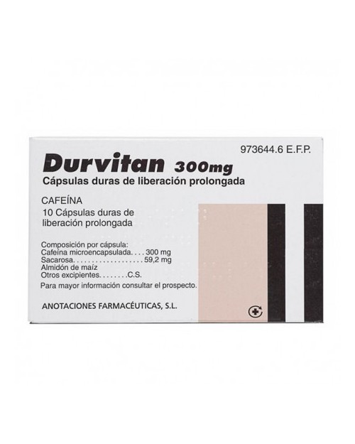 DURVITAN 300 mg CAPSULAS DURAS DE LIBERACION PROLONGADA